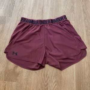 Burgundy Under Armour Shorts